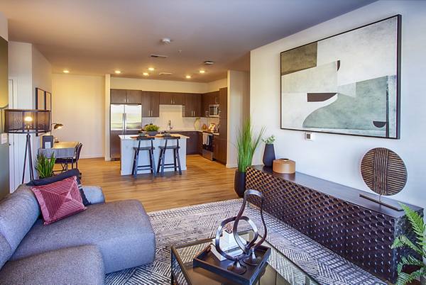 living room at Ascend at Horizon Uptown Apartments