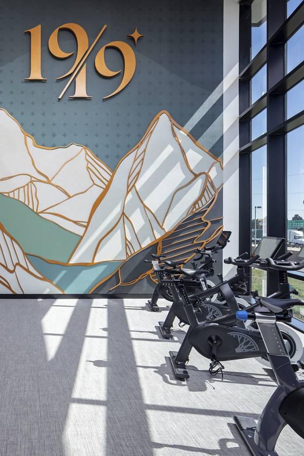 fitness center at 1919 Mile High Apartments