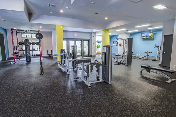State-of-the-art fitness center with modern equipment at The Retreat at Vista Lake Apartments