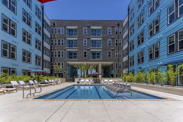 pool at Alexan Riverside Apartments