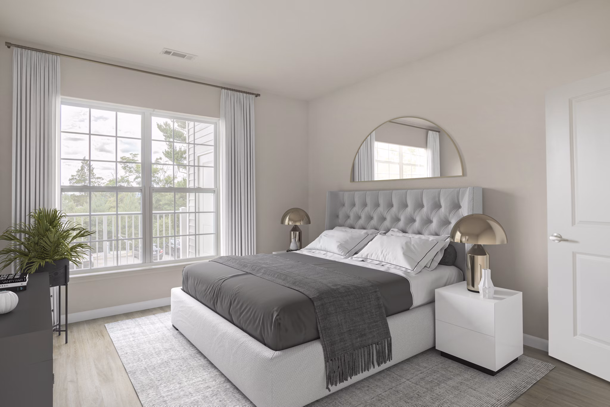 bedroom at Terraces on the Hudson Apartments