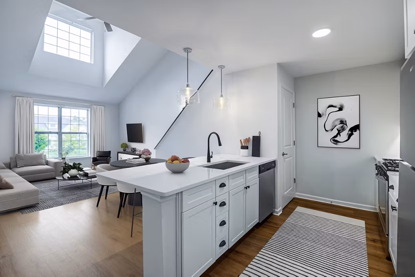 living room at Terraces on the Hudson Apartments