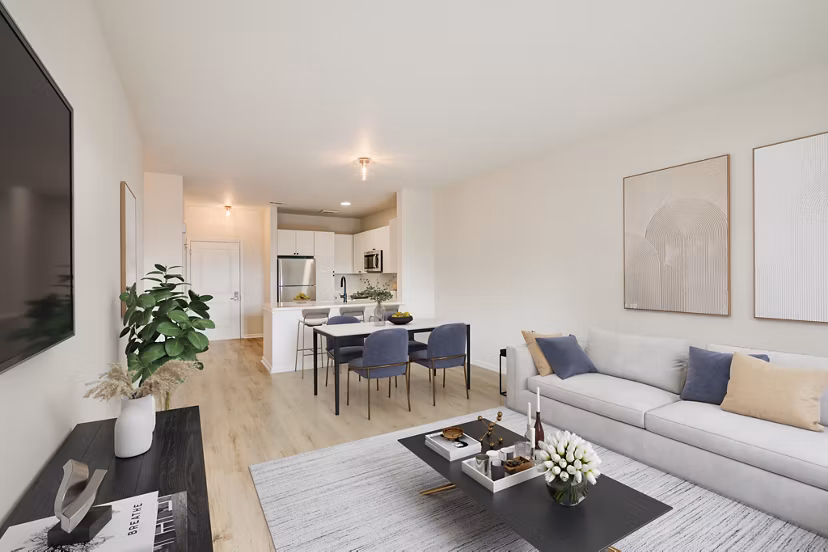 living room at Terraces on the Hudson Apartments