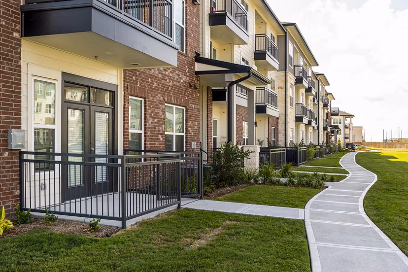 The Waterview Apartments: Scenic building with spacious patios overlooking waterfront views