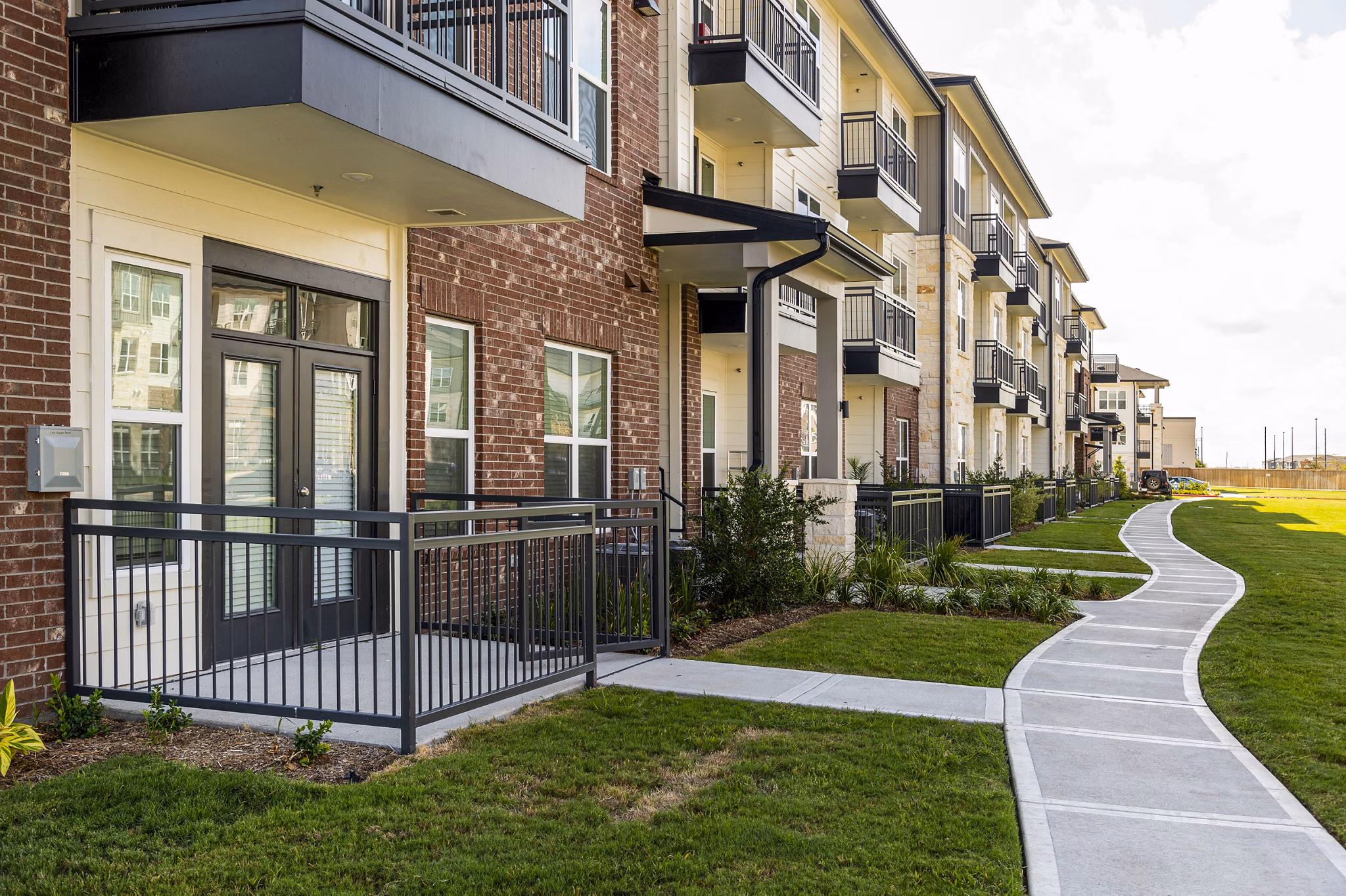 The Waterview Apartments: Scenic building with spacious patios overlooking waterfront views