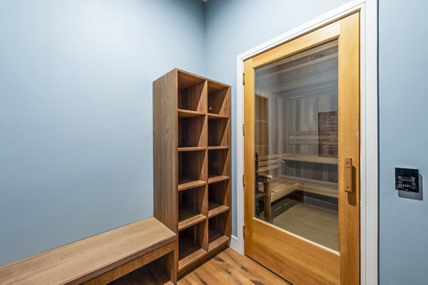 clubhouse sauna at The Waterview Apartments