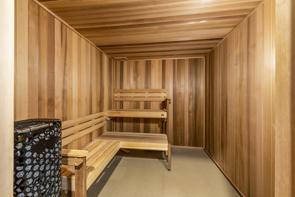 Luxurious sauna in the clubhouse at The Waterview Apartments for relaxation and unwinding
