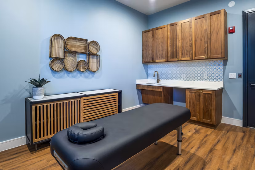 Luxury spa experience at The Waterview Apartments clubhouse featuring modern amenities for ultimate relaxation
