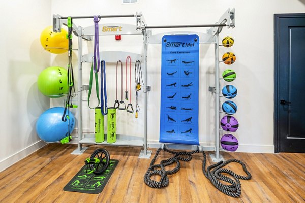 Fitness center with state-of-the-art equipment at The Waterview Apartments