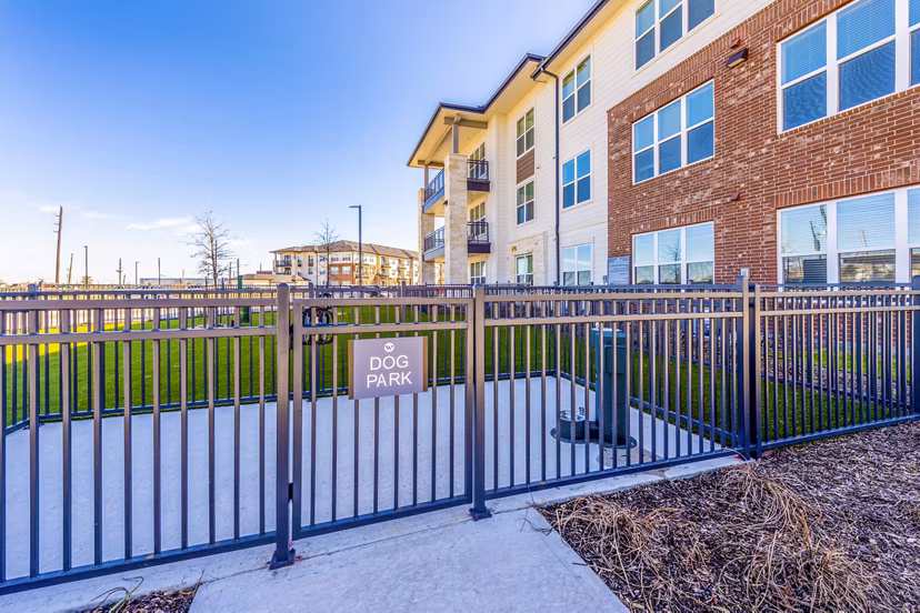 Dog-friendly park with agility course at The Waterview Apartments