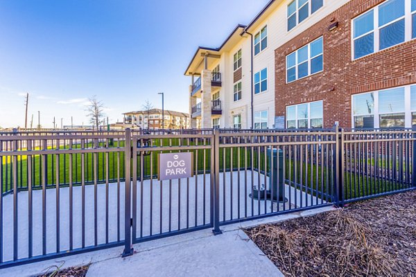 Dog-friendly park with agility course at The Waterview Apartments