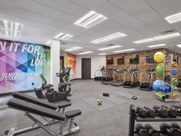 fitness center at Icon Riverwalk Apartments