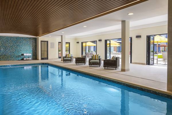 indoor pool at Ovation at Riverwalk Apartments