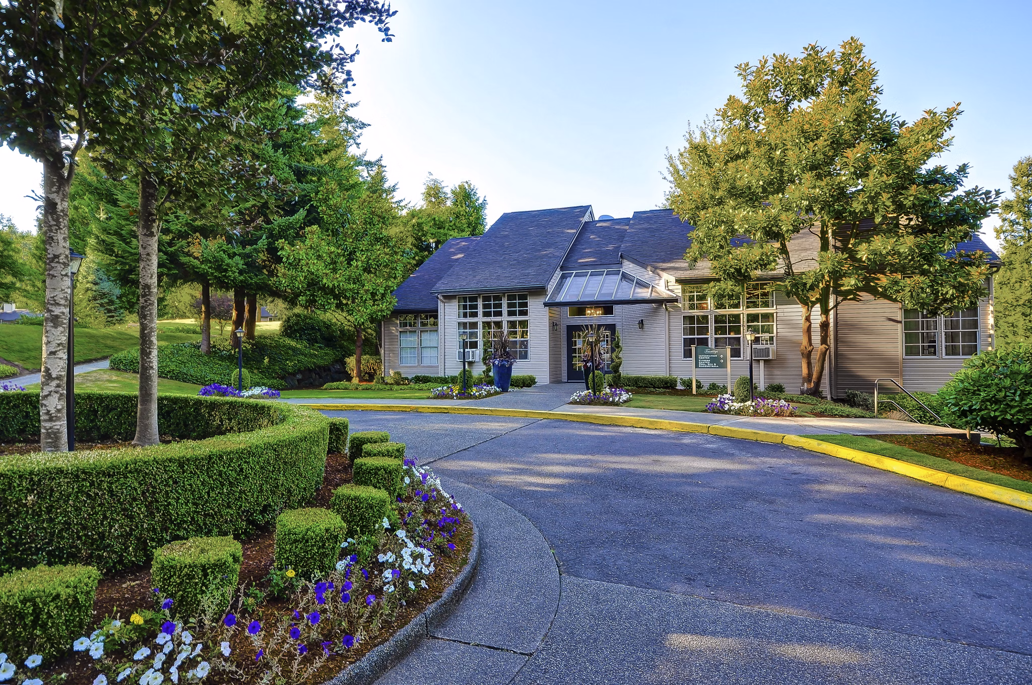 The Fairways Apartments: Elegant garden-style residences located in the scenic neighborhood, offering a peaceful living environment