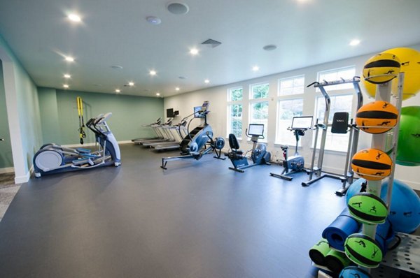 fitness center at The Fairways Apartments