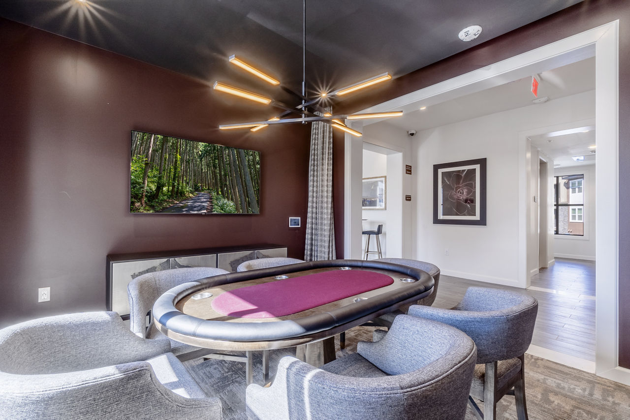 Game room at Core Natomas Apartments