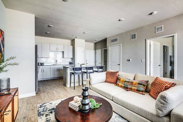 living room at Ascend at Northshore Apartments