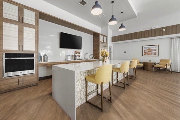 Clubhouse with modern design at Album Marana Apartments offering residents a stylish and comfortable gathering space