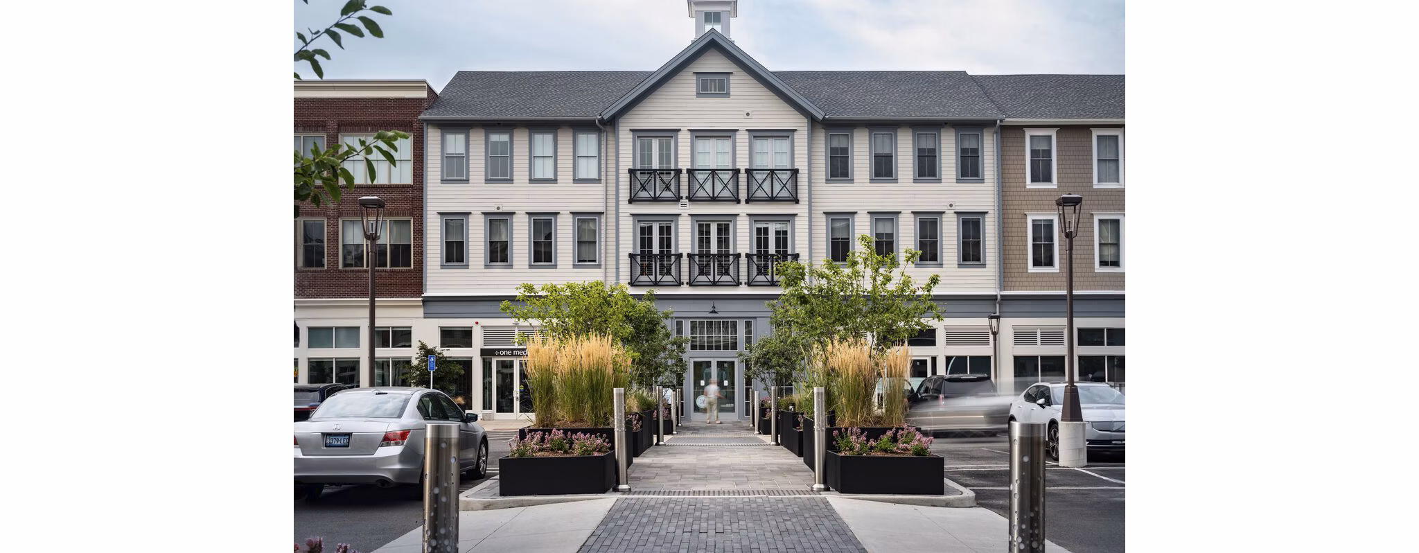 Darien Commons: Elegant of luxury apartments in the heart of Darien, showcasing modern architectural design