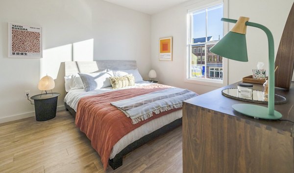 bedroom at Darien Commons Apartments