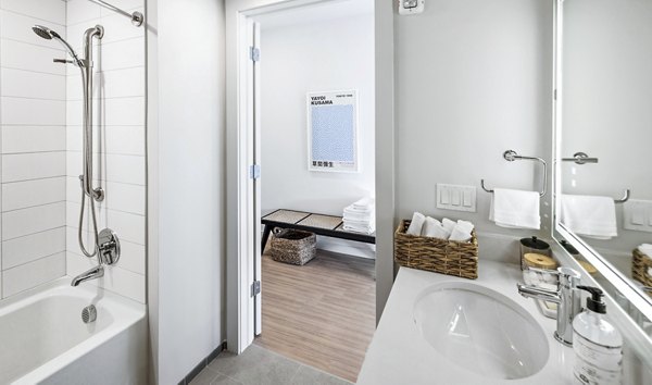 bathroom at Darien Commons Apartments