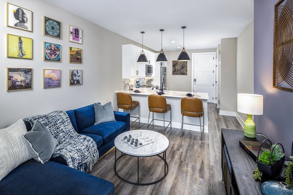 living room at Broadstone SoBro Apartments