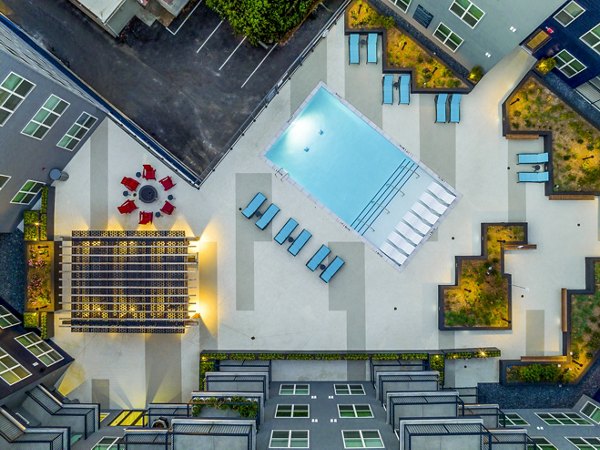 Amenity Template: Rooftop pool with city views at Broadstone SoBro Apartments