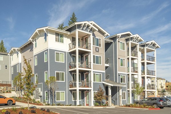 Park on 20th Apartments: Elegant view of luxury high-rise apartments in vibrant downtown setting