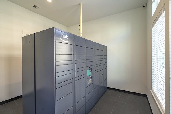 Secure parcel locker at Park on 20th Apartments for convenient package management