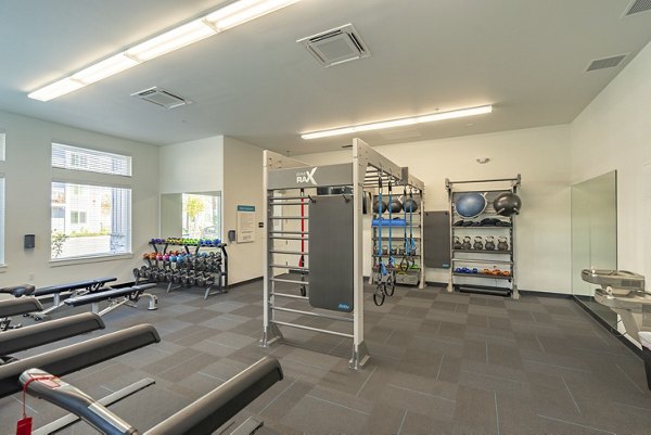 fitness center at Park on 20th Apartments