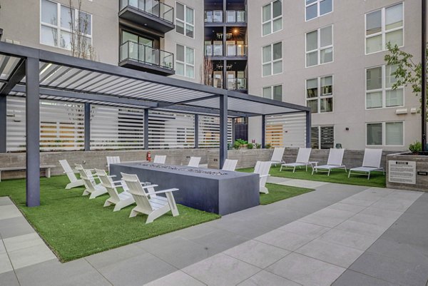 fire pit at 6th and Main Apartments
