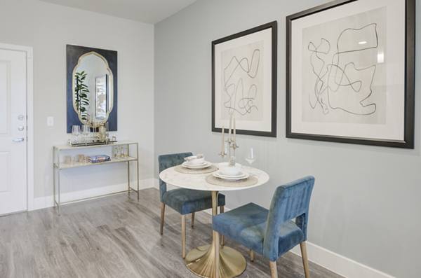 dining area at The Link at Twin Creeks Apartments