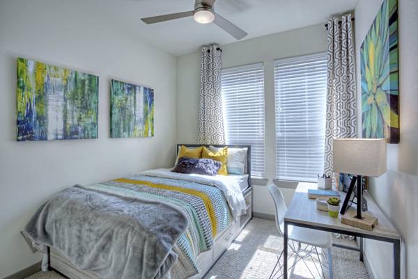 bedroom at 101 Center Apartments