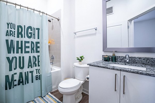 bathroom at The Accolade Collegiate Village West Apartments