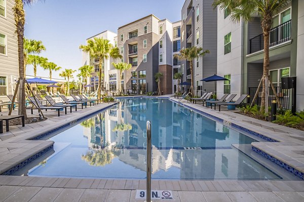 pool at The Accolade Collegiate Village West Apartments