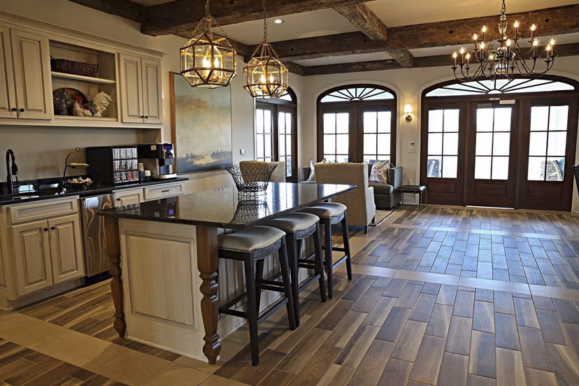 Clubhouse with modern design and cozy seating at Savannah West Apartments, offering luxury living in a vibrant community setting