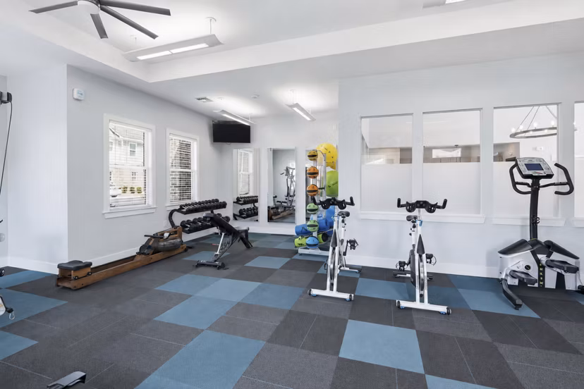 State-of-the-art fitness center with modern equipment at The Arden Apartments