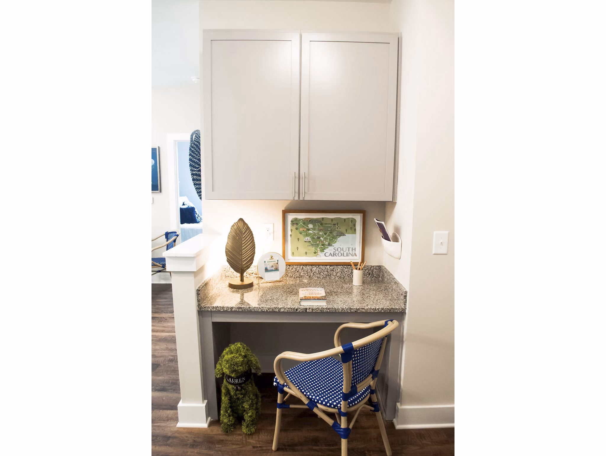 Home office with ergonomic desk and natural light in The Arden Apartments