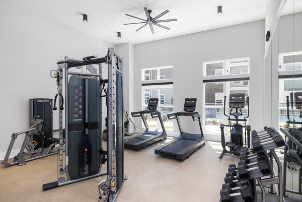 fitness center at Album Huntersville Apartments