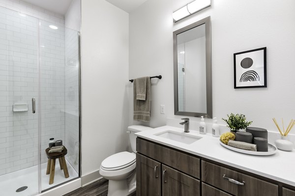 bathroom at The Vaughan Apartments