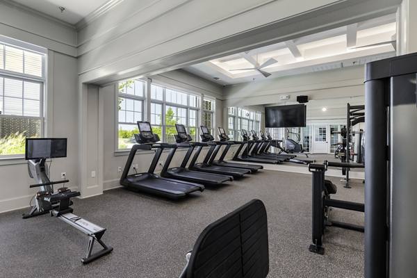 fitness center at The Vaughan Apartments