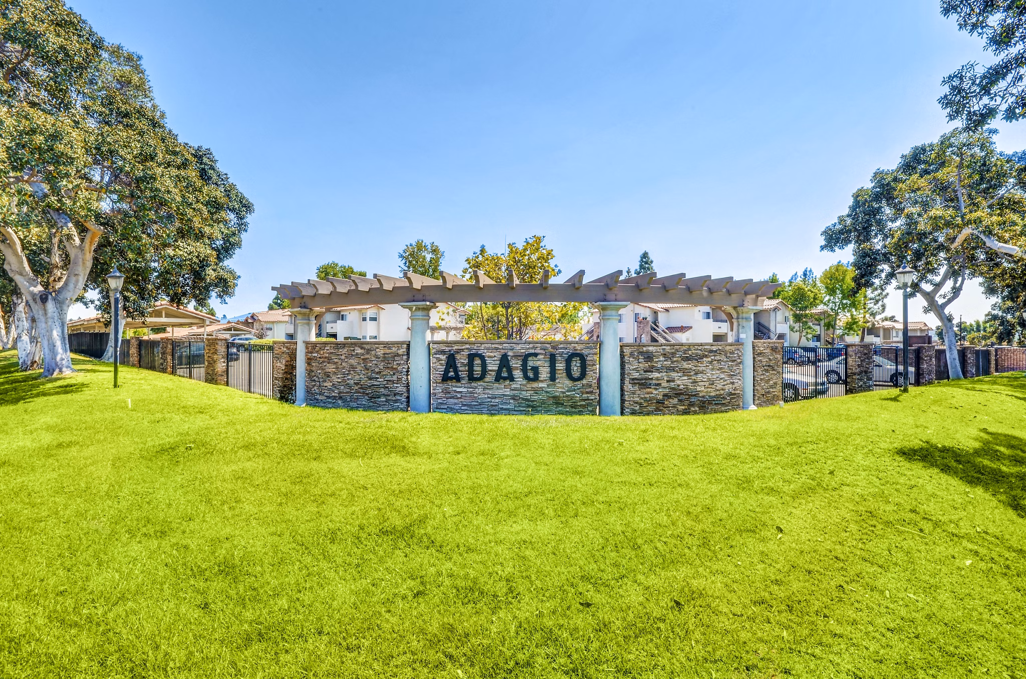 Adagio Apartments: Distinctive signage for luxury living in a vibrant community