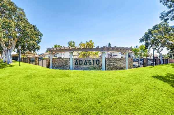 signage at Adagio Apartments