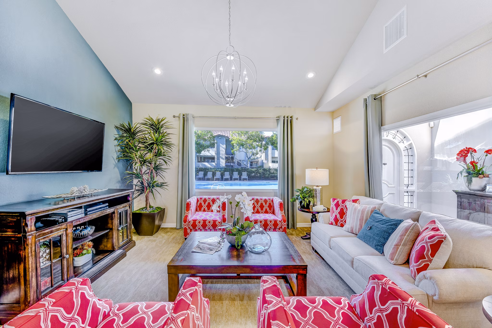 Modern clubhouse with elegant furnishings at Adagio Apartments