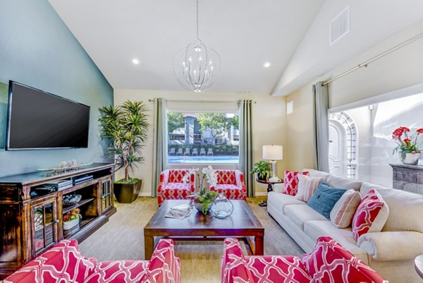 Modern clubhouse with elegant furnishings at Adagio Apartments