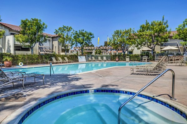 Luxurious hot tub at Adagio Apartments, perfect for relaxation and leisure