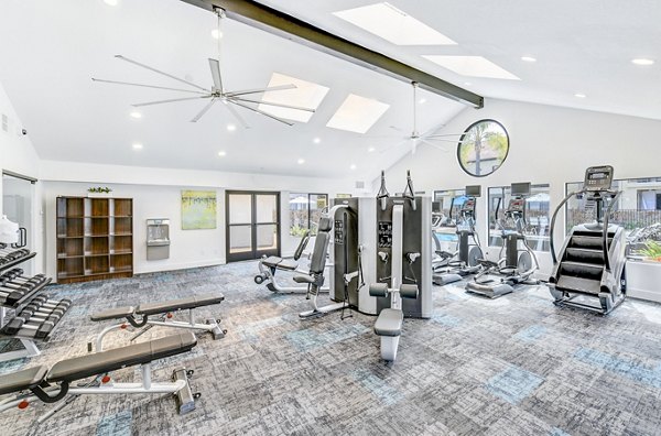 Modern fitness center with state-of-the-art equipment at Altair Apartments