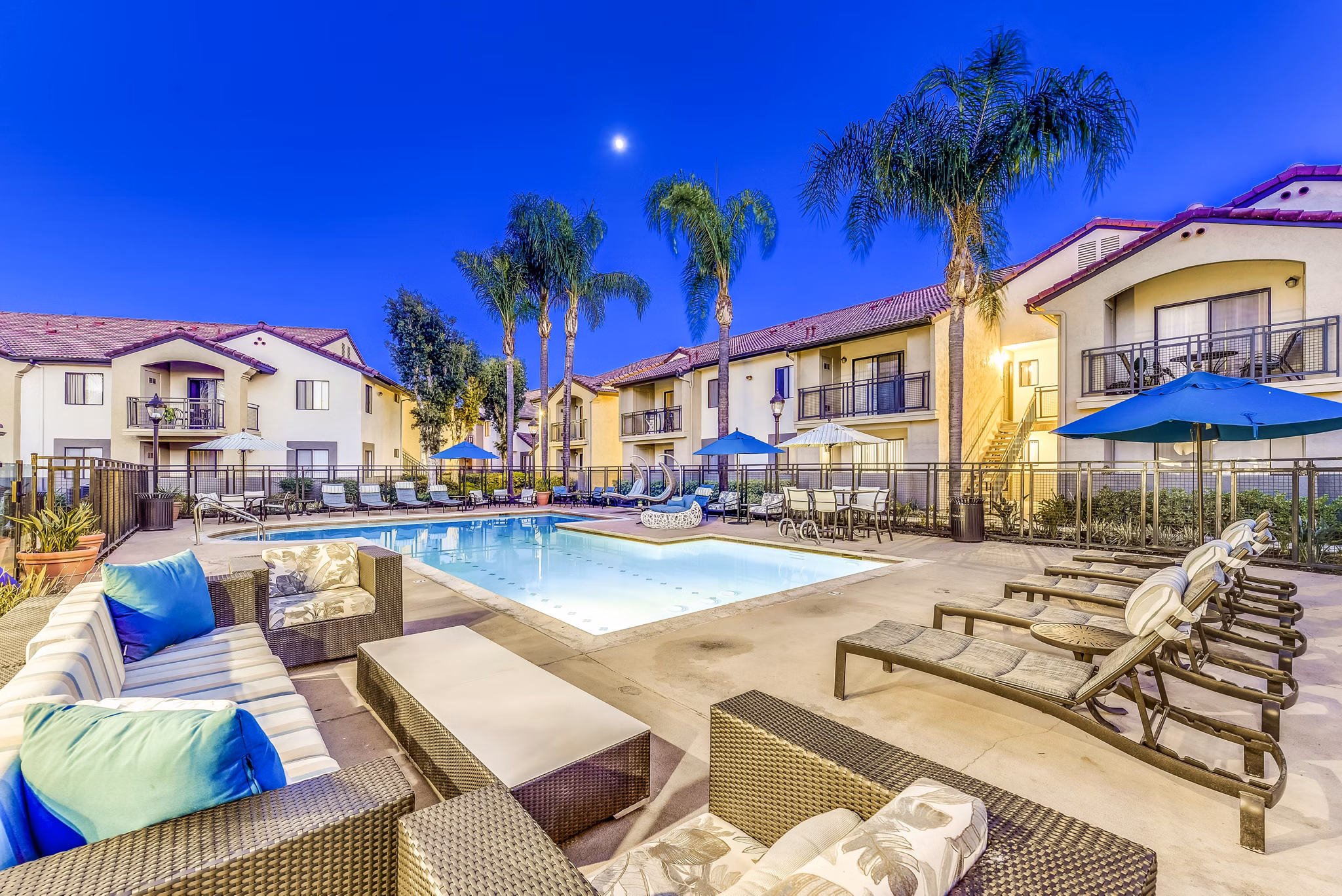 Resort-style pool at Altair Apartments offering luxury relaxation in an elegant setting