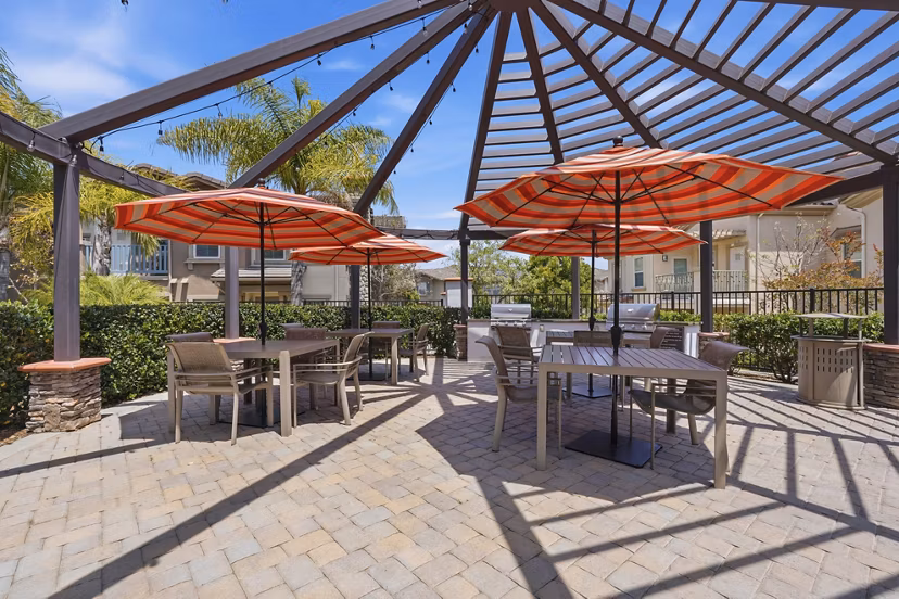 grill area at Avino Apartments 