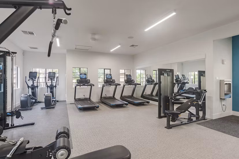 fitness center at Bella Terra Apartments